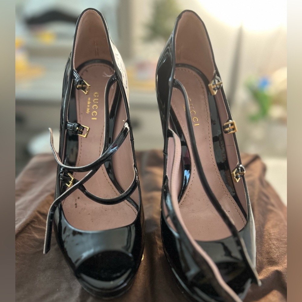 Black Gucci Pumps size 37.5 - Picture 3 of 6
